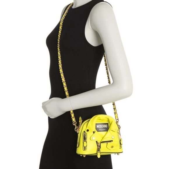 MOSCHINO Biker Dome Small Chain Crossbody Bag NEW - Picture 8 of 8